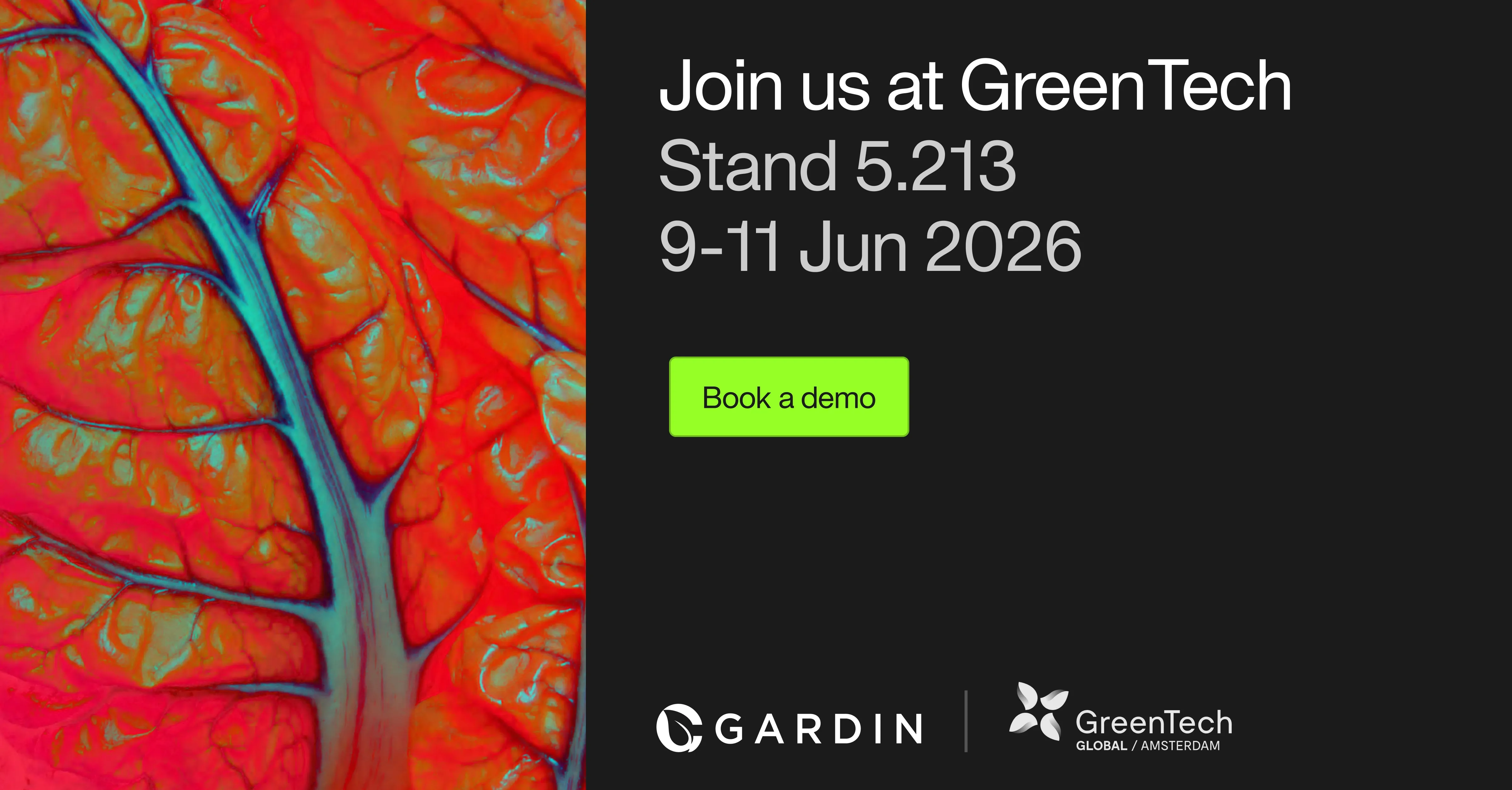 Join Gardin at GreenTech Amsterdam 2026